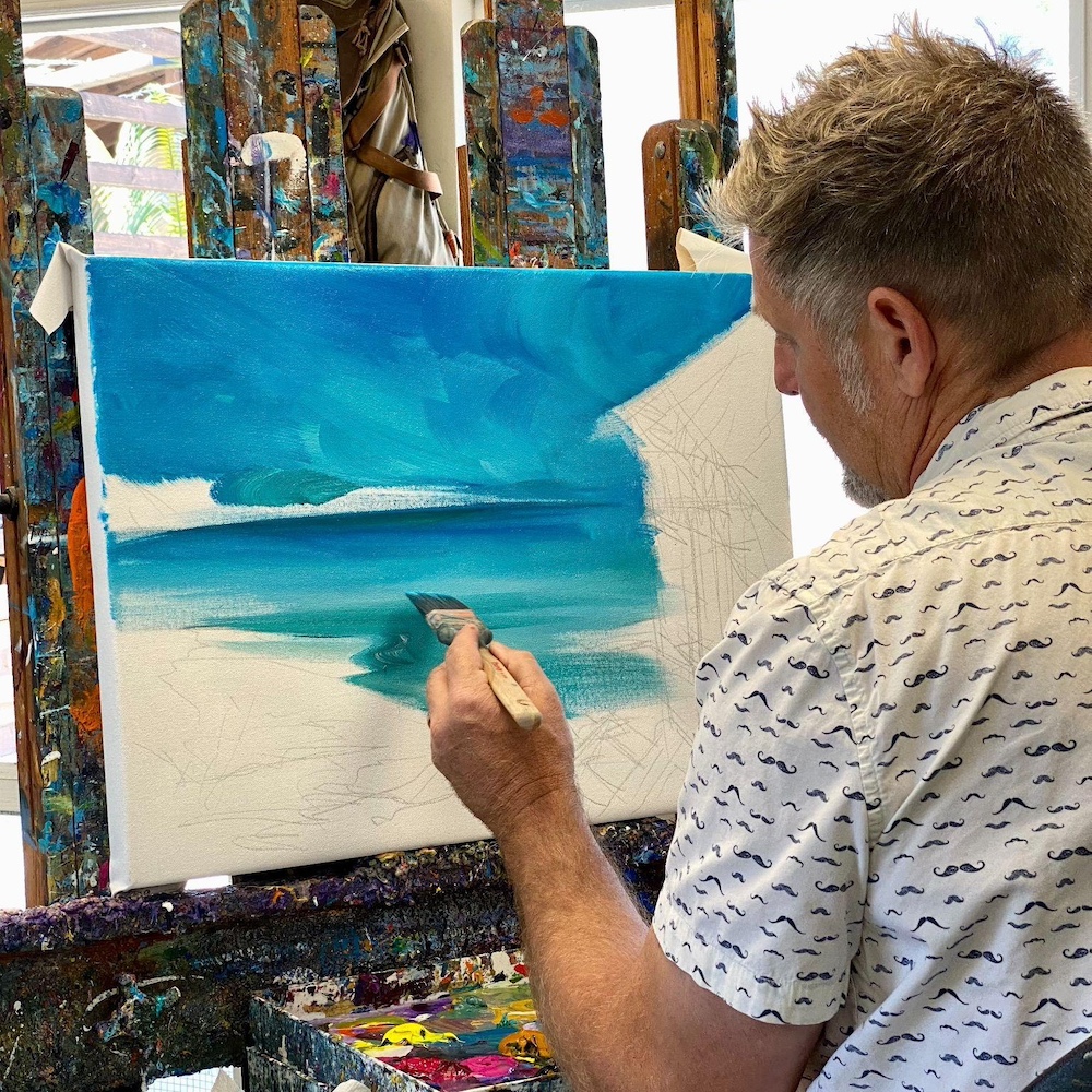 Barton’s Painting Process<br />
